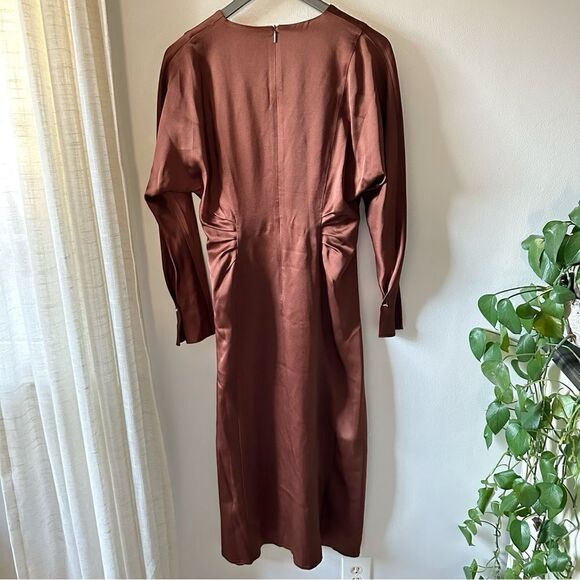 BOSS Gathered Detail Regular Fit Dress - Picture 4 of 11